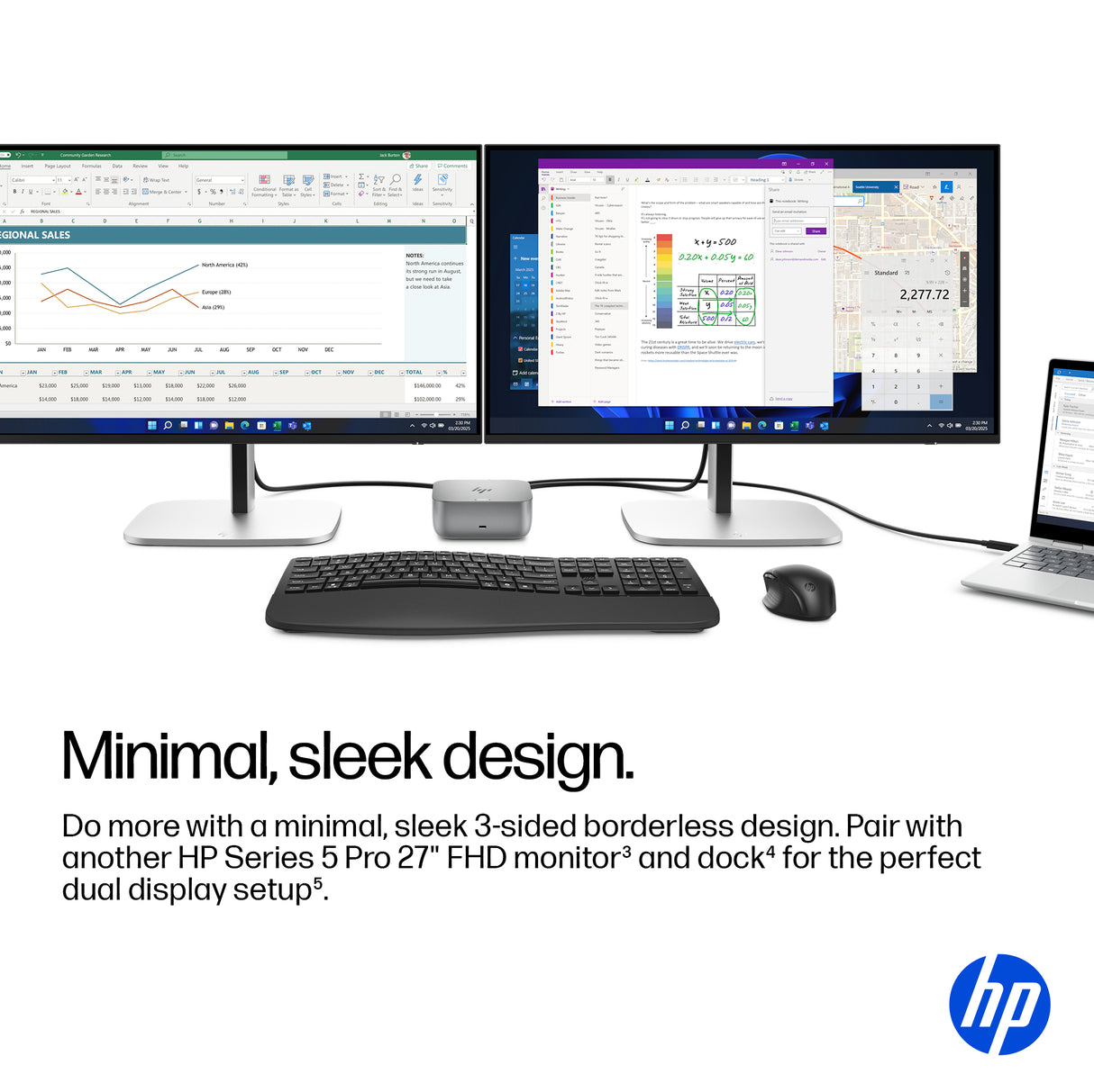 HP B28F5UT Monitor – 27" / Full HD / IPS / 120Hz – Business Monitor