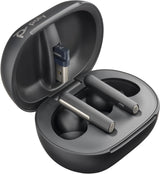POLY Voyager Free 60 UC Carbon BT700 USB-A Touchscreen Charge Case Headset