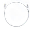 8WARE CAT6 Ultra Thin Slim Cable 20m - White Color Premium RJ45 Ethernet Network LAN UTP Patch Cord 26AWG for Data
