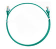 8WARE CAT6 Ultra Thin Slim Cable 2m / 200cm - Green Color Premium RJ45 Ethernet Network LAN UTP Patch Cord 26AWG for Data