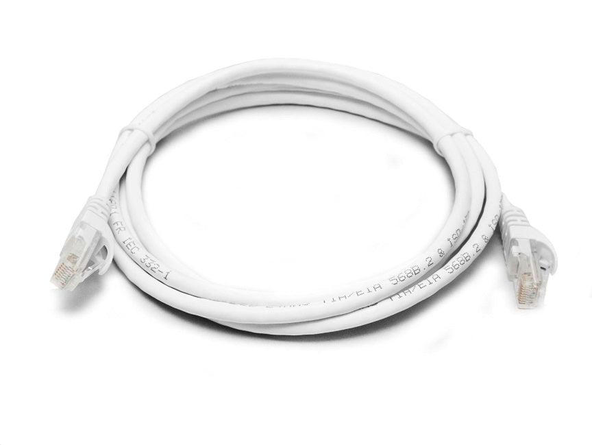 8WARE CAT6A Cable 0.5m (50cm) - White Color RJ45 Ethernet Network LAN UTP Patch Cord Snagless