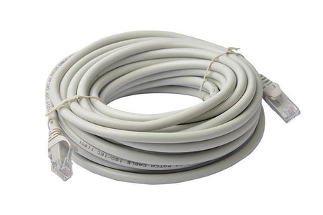 8WARE CAT6A Cable 10m - Grey Color RJ45 Ethernet Network LAN UTP Patch Cord Snagless
