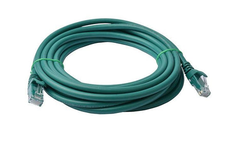 8WARE CAT6A Cable 5m - Green Color RJ45 Ethernet Network LAN UTP Patch Cord Snagless