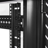 STARTECH 4-Post 25U Server Rack Cabinet | 19" Data Rack Cabinet for IT | Network Equipment | with Adjustable Mounting Rails (RK2536BKF)