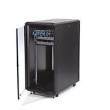 STARTECH 4-Post 25U Server Rack Cabinet | 19" Data Rack Cabinet for IT | Network Equipment | with Adjustable Mounting Rails (RK2536BKF)