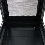 STARTECH 4-Post 25U Server Rack Cabinet | 19" Data Rack Cabinet for IT | Network Equipment | with Adjustable Mounting Rails (RK2536BKF)