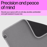 HP 100 Sanitizable Mouse Pad – Medium / Cloth / Rubber Base – Office Mouse Pad