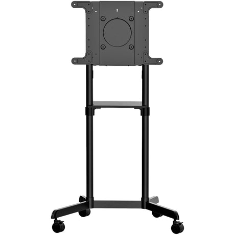 STARTECH Mobile TV Cart - Portable Rolling TV Stand for 37-70" VESA Display (154lb|70kg) - TV Stand w|Shelf & Storage Compartment - Rotate|Tilt Display - Universal TV Mount on Wheels (MBLTVSTNDEC) (MBLTVSTNDEC)