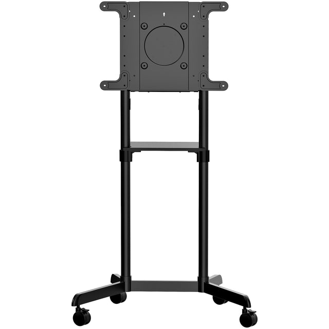 STARTECH Mobile TV Cart - Portable Rolling TV Stand for 37-70" VESA Display (154lb|70kg) - TV Stand w|Shelf & Storage Compartment - Rotate|Tilt Display - Universal TV Mount on Wheels (MBLTVSTNDEC) (MBLTVSTNDEC)