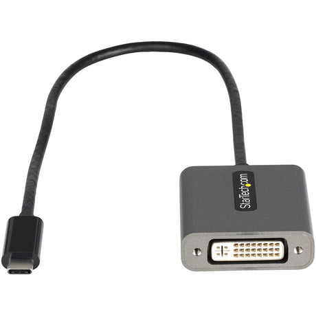 STARTECH USB C to DVI Adapter - 1920x1200 USB Type C to DVI-D Display|Monitor Video Converter | USB-C Dongle | Thunderbolt 3 Compatible | 12" Attached Cable - Upgraded Version of CDP2DVI (CDP2DVIEC) (CDP2DVIEC)