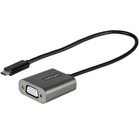 STARTECH USB C to VGA Adapter - 1080p USB Type C to VGA Display|Monitor Video Converter | USB-C Dongle | Thunderbolt 3 Compatible - 12" Long Attached Cable - Upgraded Version of CDP2VGA (CDP2VGAEC) (CDP2VGAEC)