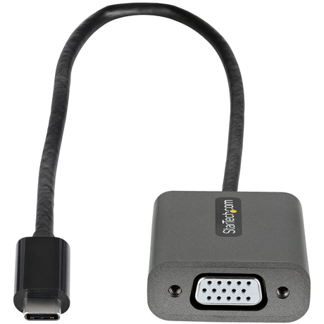 STARTECH USB C to VGA Adapter - 1080p USB Type C to VGA Display|Monitor Video Converter | USB-C Dongle | Thunderbolt 3 Compatible - 12" Long Attached Cable - Upgraded Version of CDP2VGA (CDP2VGAEC) (CDP2VGAEC)