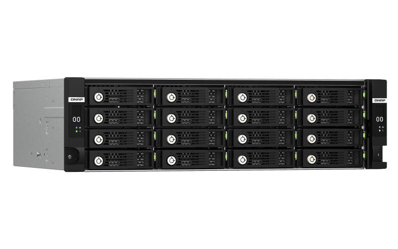 QNAP 16x 2.5"|3.5" SATA | 3 x 12Gb|s SAS 3.0 wide ports | SFF-8644 | 3U | 500 W (x2) PSU | 100-240V | 12.26 kg (TL-R1620SDC)
