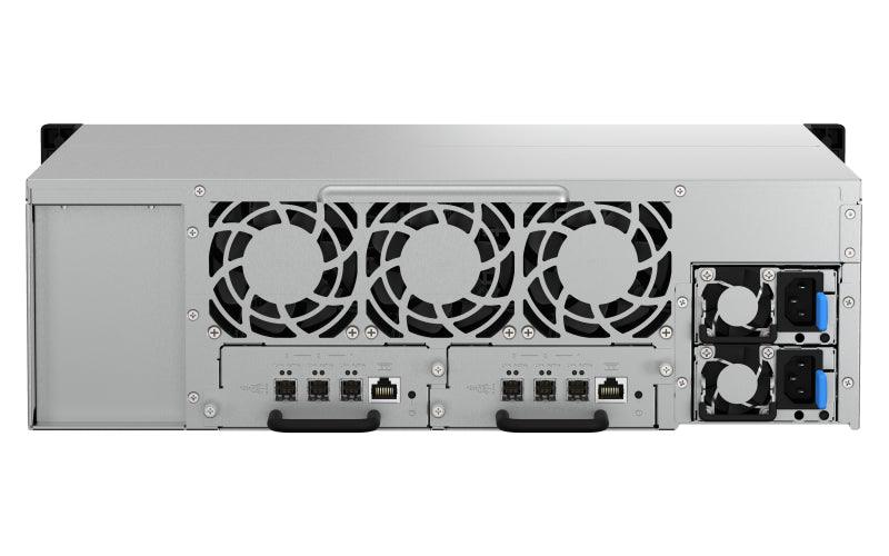 QNAP 16x 2.5"|3.5" SATA | 3 x 12Gb|s SAS 3.0 wide ports | SFF-8644 | 3U | 500 W (x2) PSU | 100-240V | 12.26 kg (TL-R1620SDC)