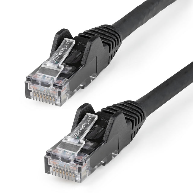 STARTECH 7m CAT6 Ethernet Cable - LSZH (Low Smoke Zero Halogen) - 10 Gigabit 650MHz 100W PoE RJ45 UTP Network Patch Cord Snagless with Strain Relief - Black | CAT 6 | ETL Verified (N6LPATCH7MBK) (N6LPATCH7MBK) STARTECH