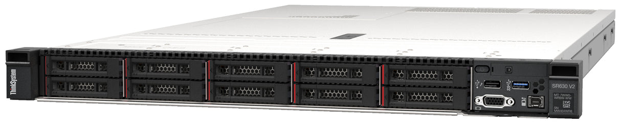 LENOVO ThinkSystem SR630 V2 Rack (1U) Server Intel Xeon Silver 4310 3rd Gen 32GB