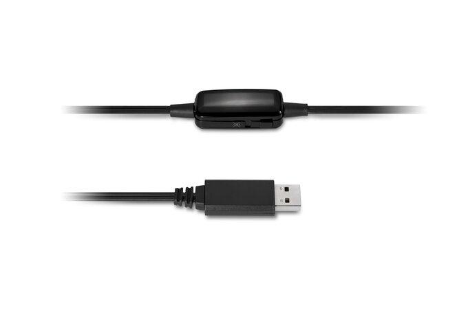 KENSINGTON HiFi USB Headphones with Mic and Volume Control Buttons (K33065WW)