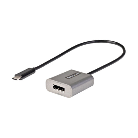 STARTECH USB C to DisplayPort Adapter - 8K|4K 60Hz USB-C to DisplayPort 1.4 Adapter Dongle - USB Type-C to DP Monitor Video Converter - Works w|Thunderbolt 3 - w|12" Long Attached Cable (CDP2DPEC) (CDP2DPEC)