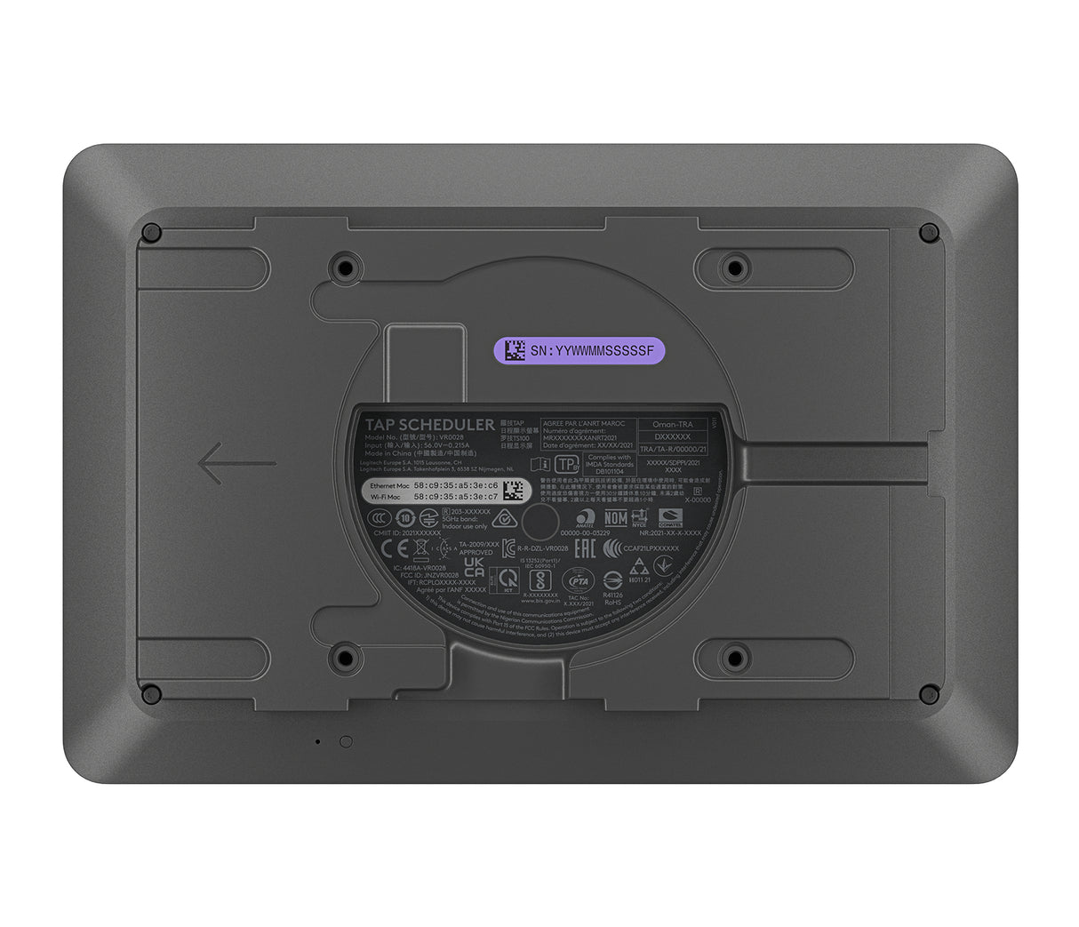 LOGITECH Tap Scheduler Meeting Room Display (10.1") Touchscreen