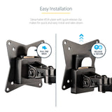 STARTECH Desk Mount Dual Monitor Arm - Full Motion Monitor Mount for 2x VESA Displays up to 32" (17lb|8kg) - Vertical Stackable Arms - Height Adjustable|Articulating - Clamp|Grommet (ARMDUALPIVOT)
