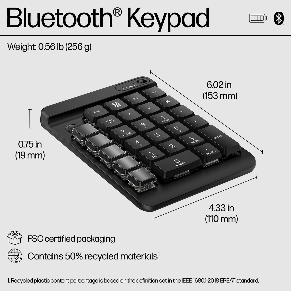 HP 435 – Mechanical / Bluetooth / Full-size – Professional Keyboard