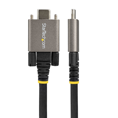 STARTECH 20" (50cm) Side Screw Locking USB C Cable 10Gbps - USB 3.2 Gen 2 Type-C Cable - 100W (5A) Power Delivery Charging | DP Alt Mode - Dual Screw Lock - USB-C Cord Charge|Sync (USB31CCSLKV50CM) (USB31CCSLKV50CM)