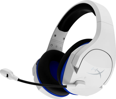 HP HyperX Cloud Stinger Core - Wireless Gaming Headset (White-Blue) - PS5-PS4 (4P5J1AA) HP
