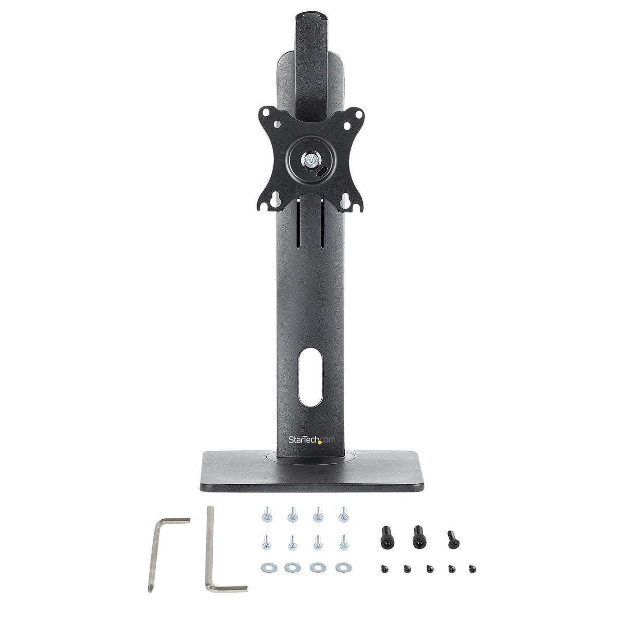 STARTECH Free Standing Single Monitor Mount - Height Adjustable Monitor Stand - For VESA Mount Displays up to 32" (15lb|7kg) - Ergonomic Monitor Stand for Desk - Tilt|Swivel|Rotate (FPPNEUSTND) (FPPNEUSTND)