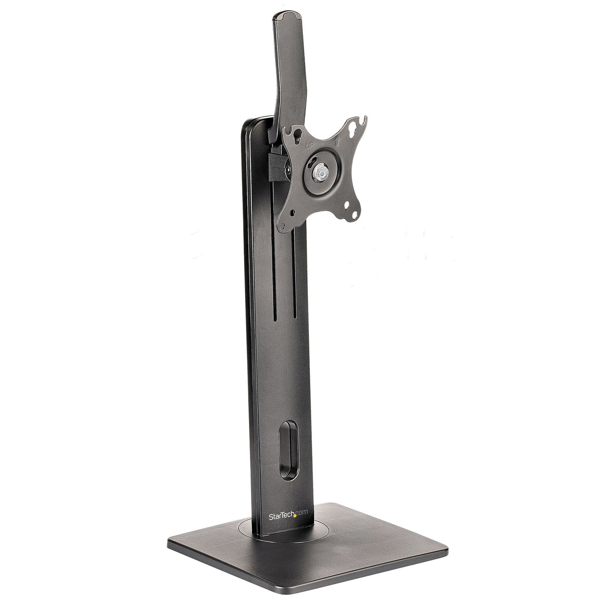STARTECH Free Standing Single Monitor Mount - Height Adjustable Monitor Stand - For VESA Mount Displays up to 32" (15lb|7kg) - Ergonomic Monitor Stand for Desk - Tilt|Swivel|Rotate (FPPNEUSTND) (FPPNEUSTND)