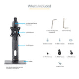 STARTECH Free Standing Single Monitor Mount - Height Adjustable Monitor Stand - For VESA Mount Displays up to 32" (15lb|7kg) - Ergonomic Monitor Stand for Desk - Tilt|Swivel|Rotate (FPPNEUSTND) (FPPNEUSTND)