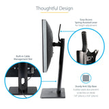 STARTECH Free Standing Single Monitor Mount - Height Adjustable Monitor Stand - For VESA Mount Displays up to 32" (15lb|7kg) - Ergonomic Monitor Stand for Desk - Tilt|Swivel|Rotate (FPPNEUSTND) (FPPNEUSTND)