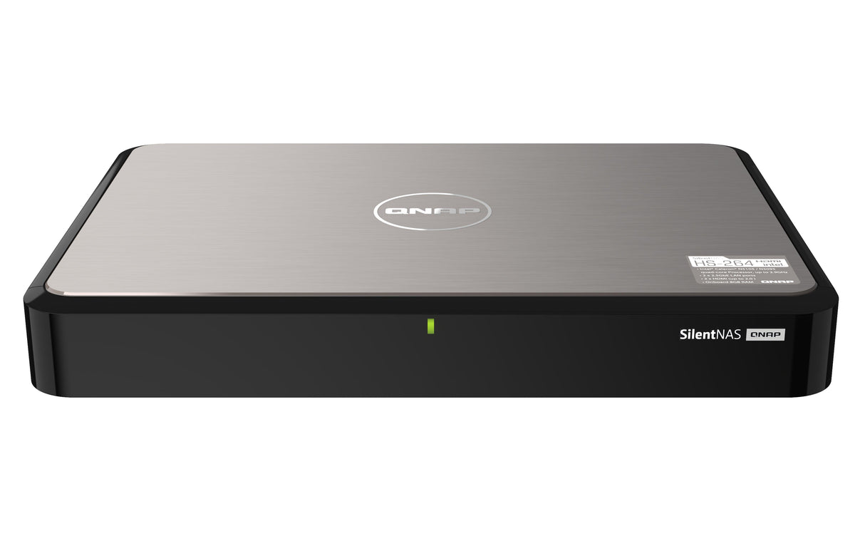 QNAP 2 x 3.5" | Intel Celeron N5105 | 8 GB | 4 GB Flash | 60 W | 100-240 V | 1.56 kg (HS-264-8G)