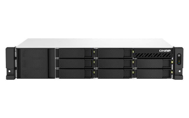 QNAP 8 x 3.5" | Intel Celeron N5105|N5095 2.9GHz | 4 GB SO-DIMM DDR4 (1 x 4 GB) | 4GB Flash | 300W (x2) | 100 - 240V (TS-864EU-RP-4G)