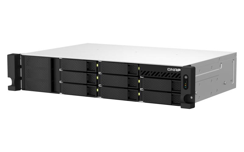QNAP 8 x 3.5" | Intel Celeron N5105|N5095 2.9GHz | 8 GB SO-DIMM DDR4 (1 x 4 GB) | 4GB Flash | 300W (x2) | 100 - 240V (TS-864EU-RP-8G)