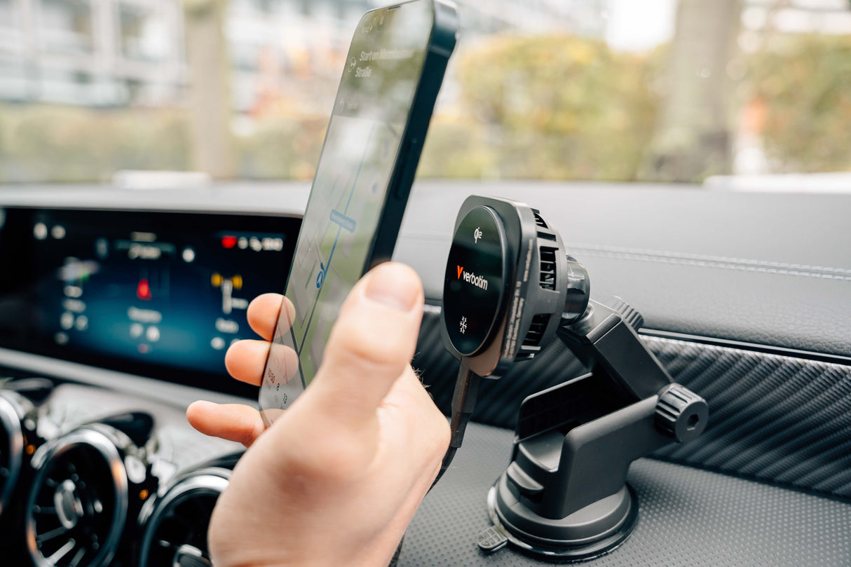 VERBATIM CHARGE 'N' DRIVE CND-02 – 15W / Wireless / MagSafe – Car Charger