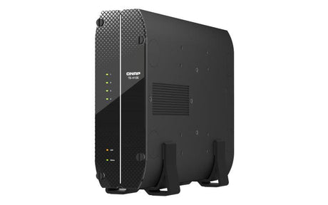 QNAP 4 x 2.5" | Intel Celeron J6412 | Intel UHD Graphics | 8 GB RAM | 4 GB Flash | 90 W 100-240 V | 65x180x254 mm | 2.54 kg (TS-410E-8G)
