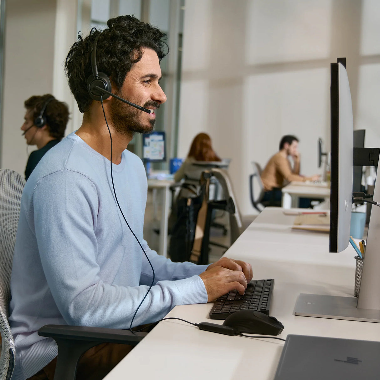 HP POLY MISSION 425 – Wired (USB-C) / Stereo / Office UC – Head-band Headset
