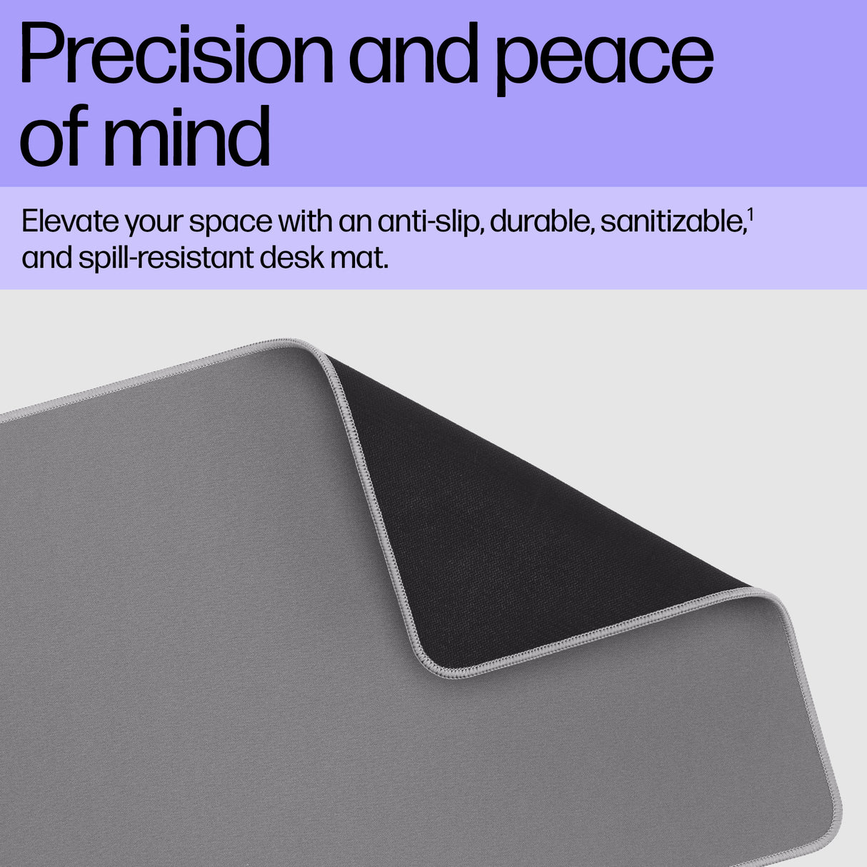 HPE 205 SANITIZABLE DESK MAT – Wired USB / Office / Durable Desk Protector