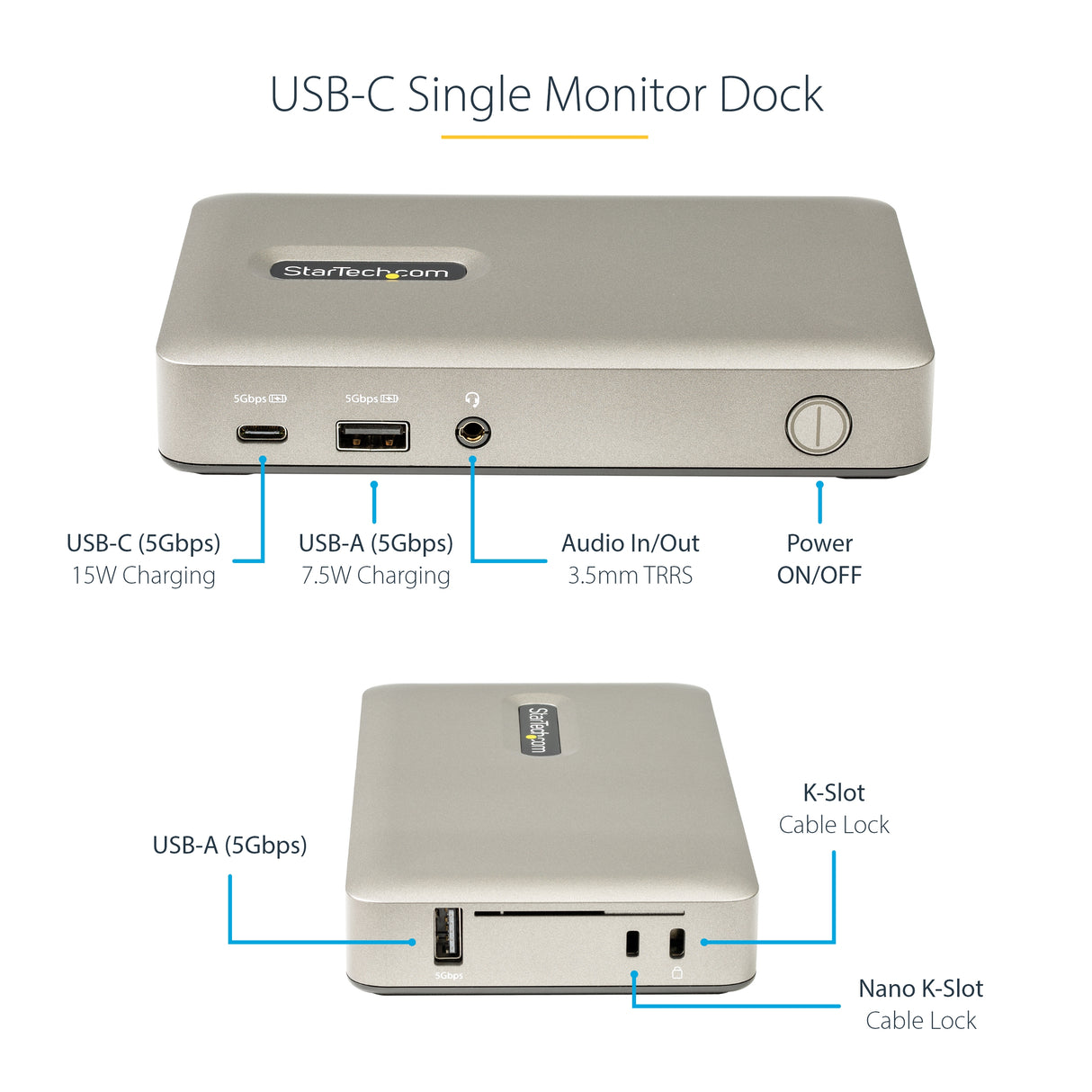 STARTECH USB 3.1 Gen 1 Type C Docking Station