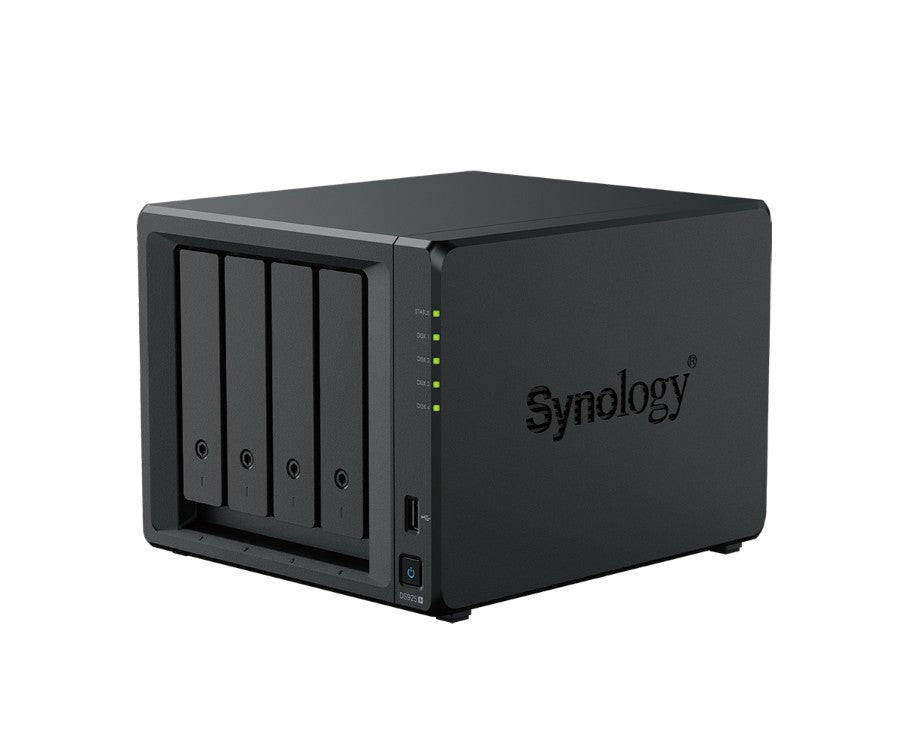 SYNOLOGY DiskStation DS925+ 4-Bay 3.5" Diskless, AMD Quad Core CPU, 4GB RAM, 2x 2.5GbE, 2 x USB3.2, 1 x Expansion port.