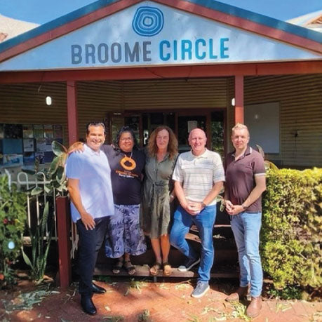 Broome CIRCLE team photo at community organisation office