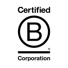 Certified B Corporation® logo — symbol of verified ethical governance, social responsibility, and sustainability standards met by TechForGood.