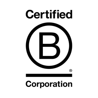 Certified B Corporation® logo — symbol of verified ethical governance, social responsibility, and sustainability standards met by TechForGood.