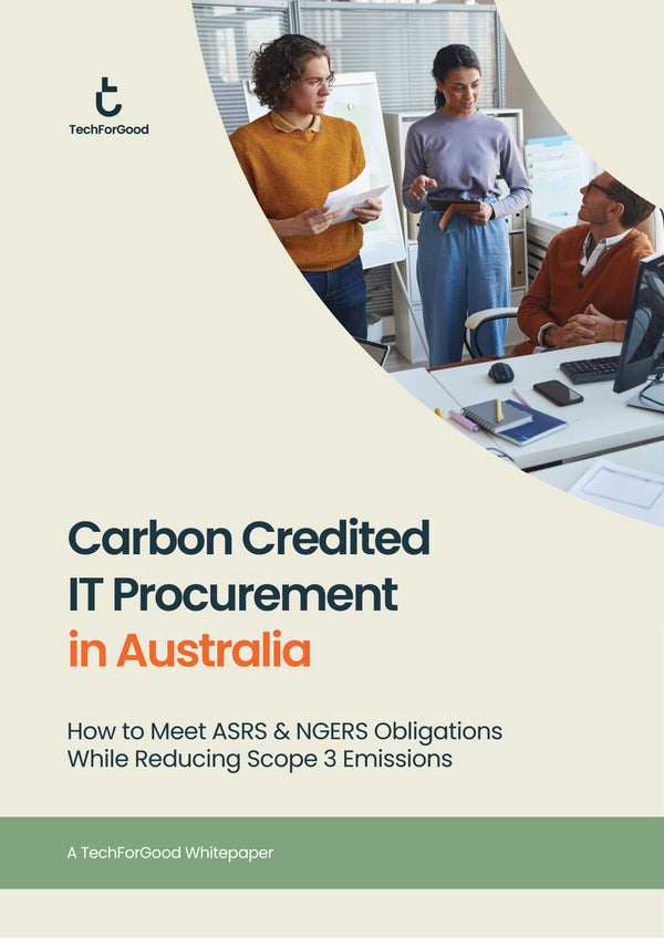 Carbon offset icon for sustainable business procurement