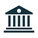 Building icon with columns