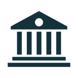 Building icon with columns
