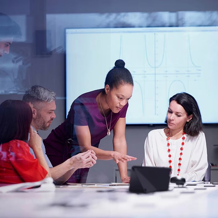 IT team preparing bulk Lenovo device deployment