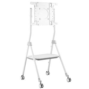 COMMBOX TWIST MEDIA CART WITH TEIST FUNCTION, 5 DEGREE TILT ANGLE, FOR UP TO 55", WHITE