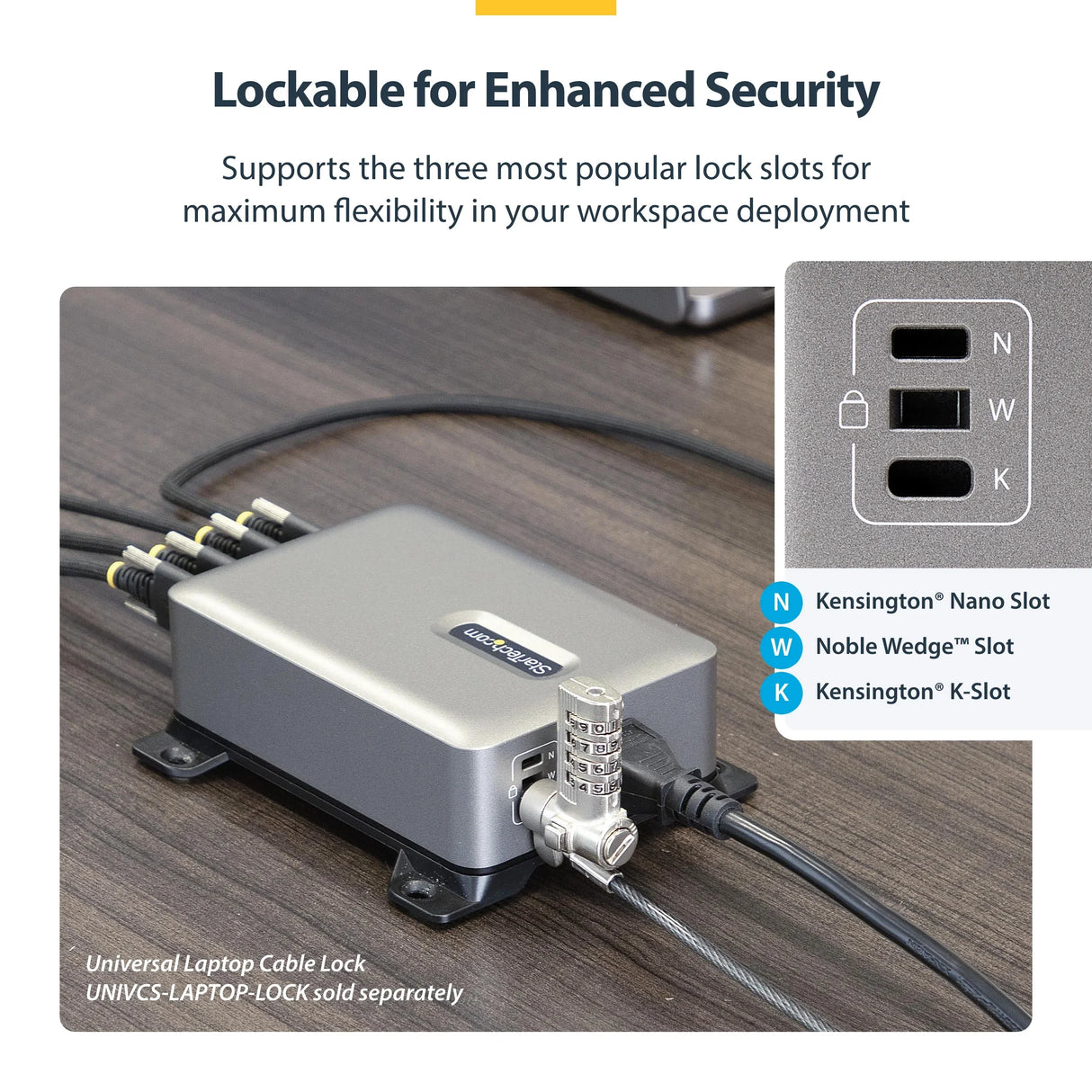STARTECH.COM 424DAU-USB-C-CHARGER – 240W / 4-Port / GaN – USB-C Charger