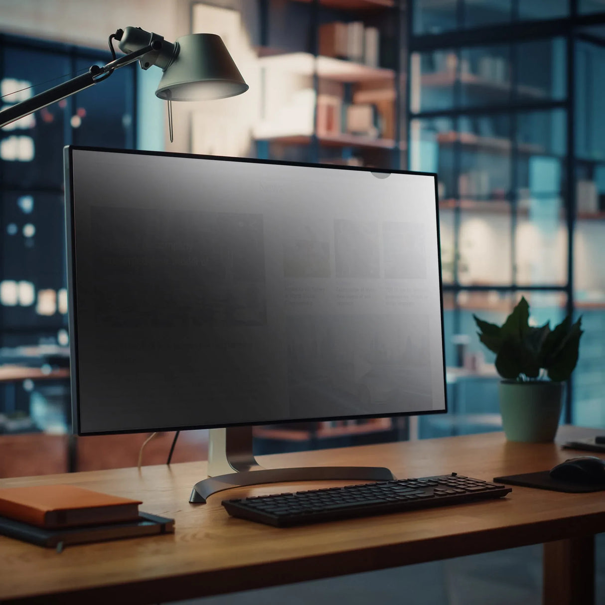 STARTECH 23669-PRIVACY-SCREEN – 23.6" / 16:9 / 2-Way Privacy – Monitor Privacy Filter – Frameless Attachment – Anti-Glare & Blue Light Reduction